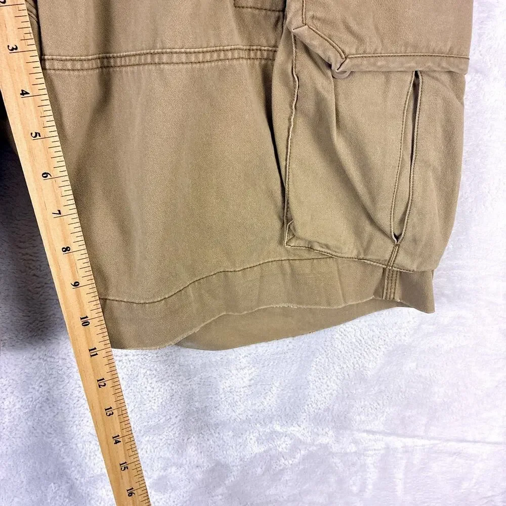 Polo Ralph Lauren Cargo Shorts Men 35 (36) Brown Baggy Preppy Military Y2K